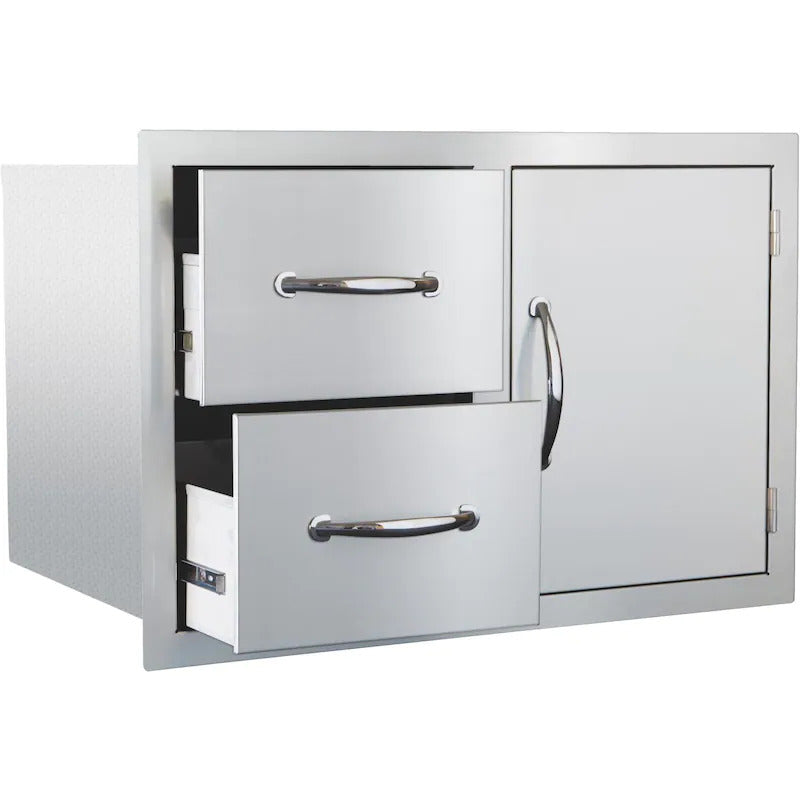 Summerset 30 Inch 2 Drawer and Door Combo