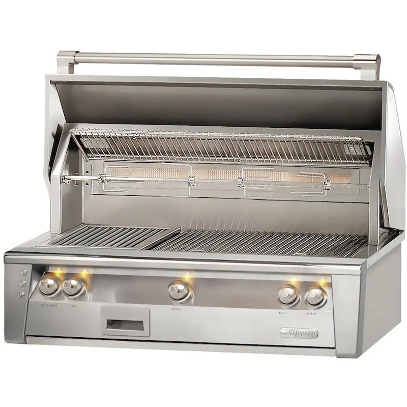 Alfresco ALXE 42-Inch Built-In Grill With Rotisserie