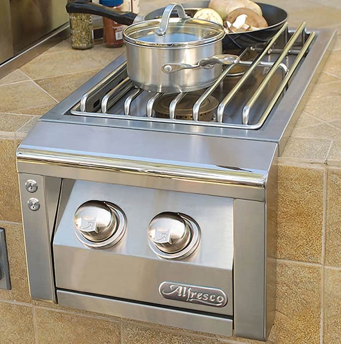 Alfresco Built-in Double Side Burner