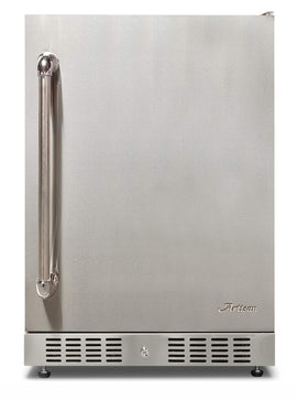 Artisan 24 Inch Outdoor Refrigerator With Solid Door and Lock