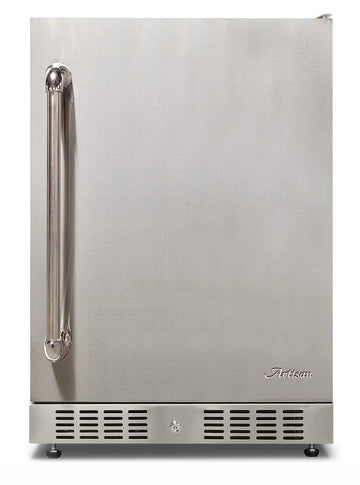 Artisan 24 Inch Outdoor Refrigerator With Solid Door and Lock