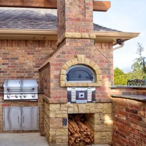 Gas or wood pizza oven kit