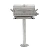 Blaze 10 inch Marine Portable Grill with Pedestal and Optional Side Shelves - 0