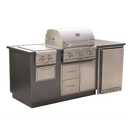 Saber R Series EZ Outdoor Kitchen - Silver