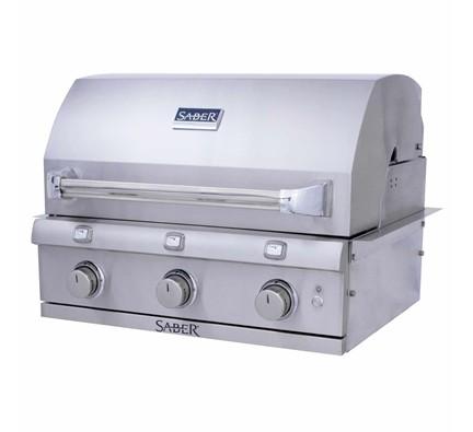 Saber Stainless Steel 3-Burner Built-In Gas Grill