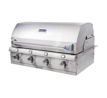 Saber Stainless Steel 4-Burner Built-In Gas Grill