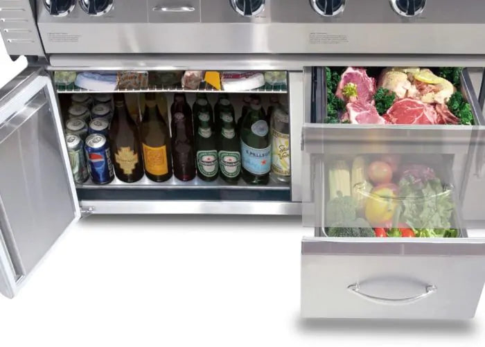 Alfresco 42-Inch Built-In Outdoor Refrigerator Cart Model