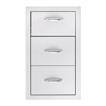 American Made Grills 17 Inch Vertical 2-Drawer & Paper Towel Holder Combo
