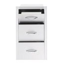 American Made Grills 17 Inch Vertical 2-Drawer & Paper Towel Holder Combo