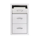 American Made Grills 17 Inch Vertical 2-Drawer & Paper Towel Holder Combo